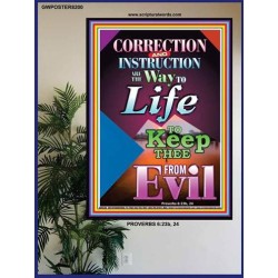 THE WAY TO LIFE   Scripture Art Acrylic Glass Frame   (GWPOSTER8200)   