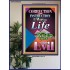 THE WAY TO LIFE   Scripture Art Acrylic Glass Frame   (GWPOSTER8200)   "44X62"