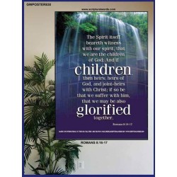 WE ARE THE CHILDREN OF GOD   Scriptural Portrait Acrylic Glass Frame   (GWPOSTER830)   