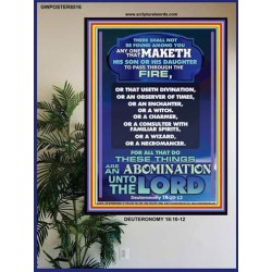 AN ABOMINATION UNTO THE LORD   Bible Verse Framed for Home Online   (GWPOSTER8516)   