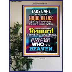 YOUR FATHER WHO IS IN HEAVEN    Scripture Wooden Frame   (GWPOSTER8550)   