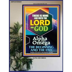 ALPHA AND OMEGA BEGINNING AND THE END   Framed Sitting Room Wall Decoration   (GWPOSTER8649)   
