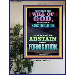 ABSTAIN FROM FORNICATION   Scripture Wall Art   (GWPOSTER8715)   