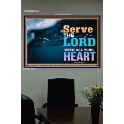 WITH ALL YOUR HEART   Framed Religious Wall Art    (GWPOSTER8846L)   