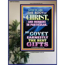 YE ARE THE BODY OF CHRIST   Bible Verses Framed Art   (GWPOSTER8853)   