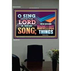SING UNTO THE LORD   Bible Verses Wall Art Acrylic Glass Frame   (GWPOSTER8893)   