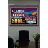 SING UNTO THE LORD   Bible Verses Wall Art Acrylic Glass Frame   (GWPOSTER8893)   "38x26"