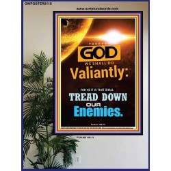 WE SHALL DO VALIANTLY   Printable Bible Verse to Frame   (GWPOSTER9118)   