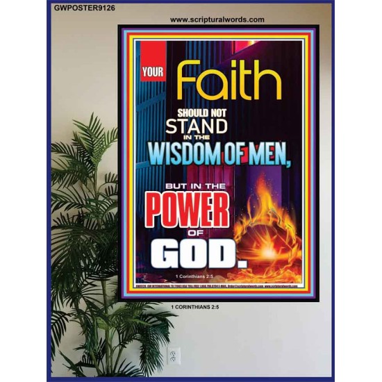 YOUR FAITH   Frame Bible Verse Online   (GWPOSTER9126)   