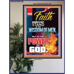 YOUR FAITH   Framed Bible Verses Online   (GWPOSTER9126B)   