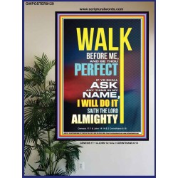 WALK BEFORE ME   Bible Verse Frames online   (GWPOSTER9129)   