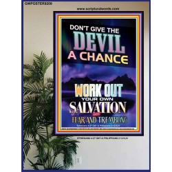 WORK OUT YOUR SALVATION   Bible Verses Wall Art Acrylic Glass Frame   (GWPOSTER9209)   