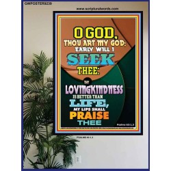YOUR LOVING KINDNESS IS BETTER THAN LIFE   Biblical Paintings Acrylic Glass Frame   (GWPOSTER9239)   