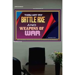 YOU ARE MY WEAPONS OF WAR   Framed Bible Verses   (GWPOSTER9361)   