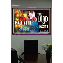 WORSHIP THE KING   Bible Verse Framed Art   (GWPOSTER9367)   