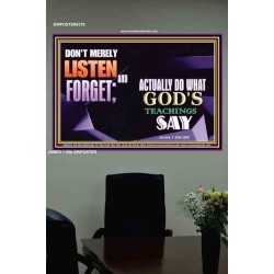 ACTUALLY DO WHAT GOD'S TEACHINGS SAY   Printable Bible Verses to Framed   (GWPOSTER9378)   