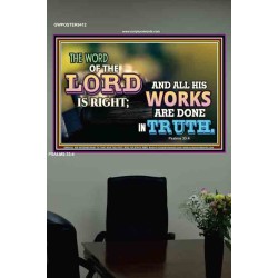 ALL HIS WORKS ARE DONE IN TRUTH   Scriptural Wall Art   (GWPOSTER9412)   