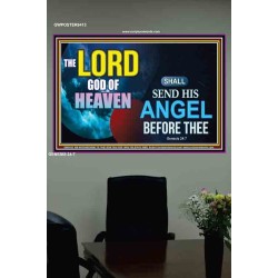 SEND HIS ANGEL BEFORE THEE   Framed Scripture Dcor   (GWPOSTER9413)   