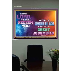 A STRETCHED OUT ARM   Bible Verse Acrylic Glass Frame   (GWPOSTER9482)   