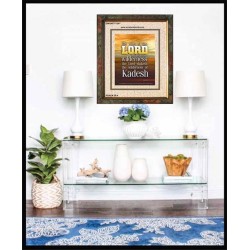 VOICE OF THE LORD IS POWERFUL   Scripture Wall Art   (GWUNITY1241)   "20x25"