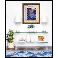 YOUR SORROW SHALL BE TURNED INTO JOY   Framed Scripture Art   (GWUNITY1309)   "20x25"