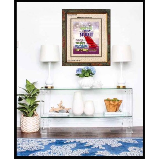 WALK IN THE SPIRIT   Large Framed Scripture Wall Art   (GWUNITY1667)   