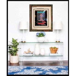 WHATSOEVER THINGS ARE TRUE   Scripture Wood Framed Signs   (GWUNITY3878)   "20x25"