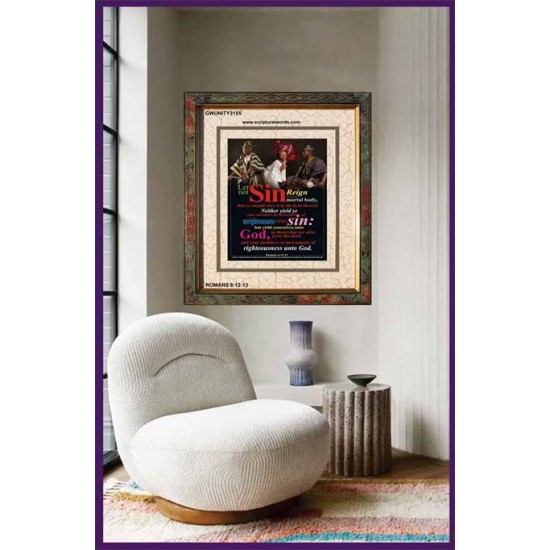 YIELD YOURSELVES UNTO GOD   Bible Scriptures on Love Acrylic Glass Frame   (GWUNITY3155)   