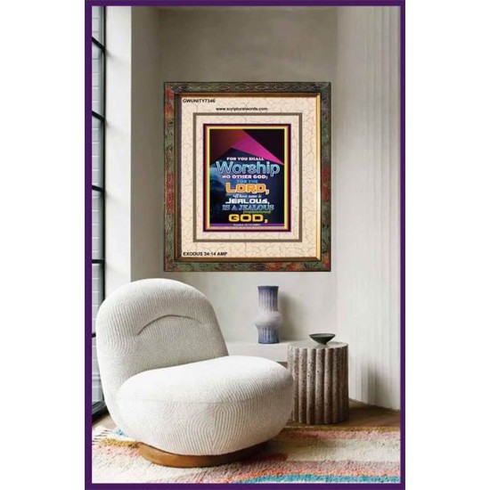 WORSHIP   Religious Art Frame   (GWUNITY7346)   