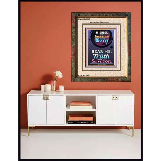 TRUTH OF THY SALVATION   Framed Bible Verses   (GWUNITY8017)   