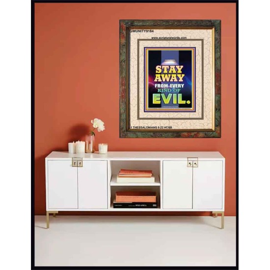 ABSTAIN FROM EVIL   Scripture Art Prints   (GWUNITY9184)   
