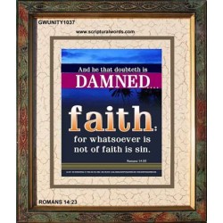 AVOID DOUBT TRUST IN THE LORD   Scripture Art Prints   (GWUNITY1037)   