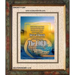 WORSHIP ONLY THY LORD THY GOD   Contemporary Christian Poster   (GWUNITY1284)   