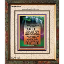 YOU ARE PRECIOUS IN THE SIGHT OF THE LORD   Christian Wall Dcor   (GWUNITY129)   "20x25"