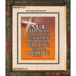 ALL THINGS   Biblical Paintings Frame   (GWUNITY1331)   