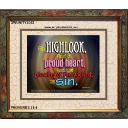 A PROUD HEART   Frame Biblical Paintings   (GWUNITY2052)   