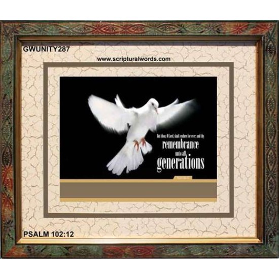 UNLIMITED GOD   Custom Framed Bible Verse   (GWUNITY287)   