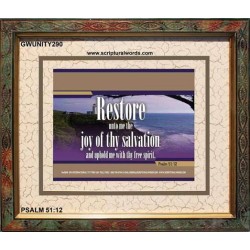 UPHOLD ME WITH THY FREE SPIRIT   Framed Bible Verse Online   (GWUNITY290)   