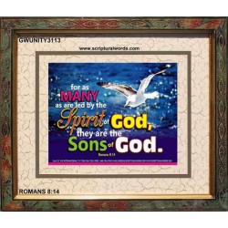 SONS OF GOD   Inspirational Bible Verses Framed   (GWUNITY3113)   