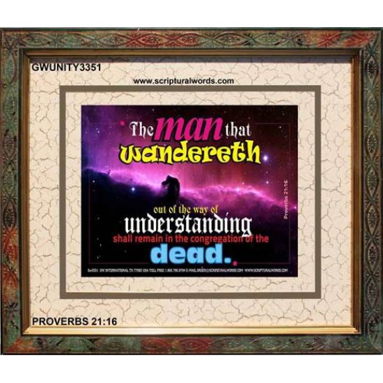 UNDERSTANDING   Inspirational Bible Verse Framed   (GWUNITY3351)   