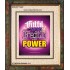 WITH POWER   Frame Bible Verses Online   (GWUNITY3422)   "20x25"