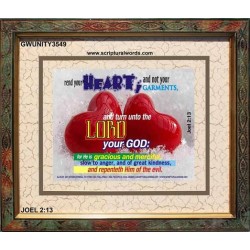 TURN UNTO THE LORD   Inspirational Bible Verse Framed   (GWUNITY3549)   