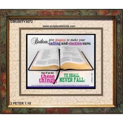 YOUR CALLING   Frame Bible Verses Online   (GWUNITY3572)   "25x20"