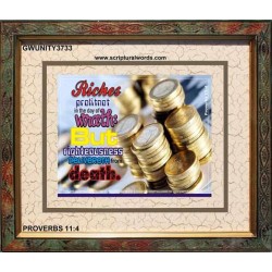 RIGHTEOUSNESS   Bible Verse Picture Frame Gift   (GWUNITY3733)   