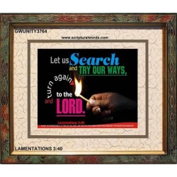 TRY OUR WAYS   Bible Verses Frames Online   (GWUNITY3764)   