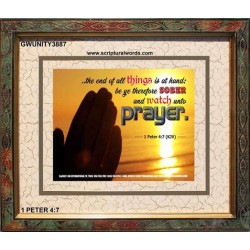 WATCH AND PRAY   Christian Wall Art Poster   (GWUNITY3887)   
