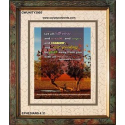 ALL BITTERNESS   Christian Quotes Framed   (GWUNITY3905)   