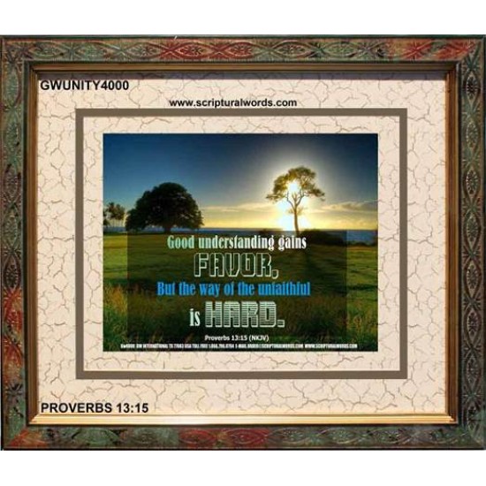 UNFAITHFULNESS   Framed Restroom Wall Decoration   (GWUNITY4000)   