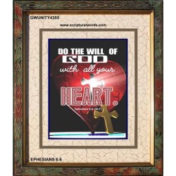 ALL YOUR HEART   Encouraging Bible Verses Framed   (GWUNITY4355)   