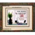 WORKING AS FOR THE LORD   Bible Verse Frame   (GWUNITY4356)   "25x20"